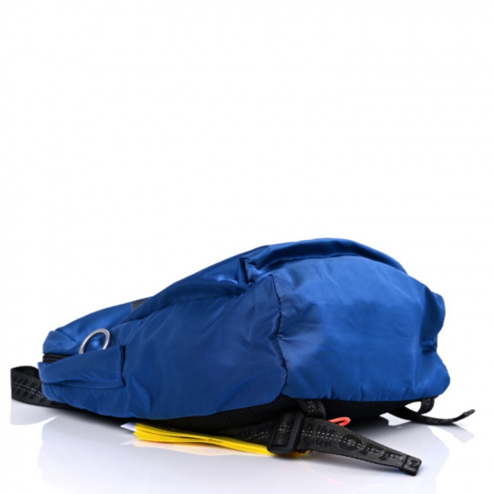 OFF-WHITE Canvas Rounded Logo Mini Backpack Blue - Picture 4 of 9